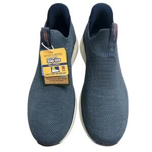 Skechers Mens 12 Shoes Slip-ins Edgeride Commissioner Navy Blue Relax Fit 232839